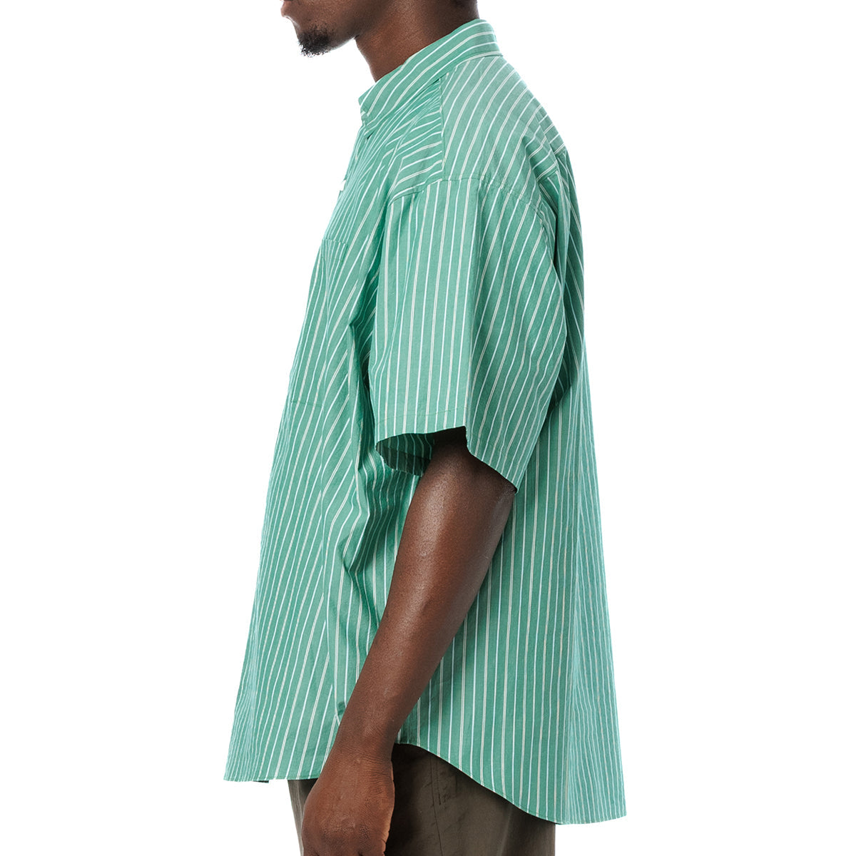 Stripe Oversized Pocket S/S Shirt