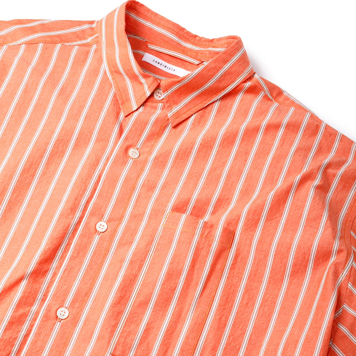 Stripe Oversized Pocket S/S Shirt
