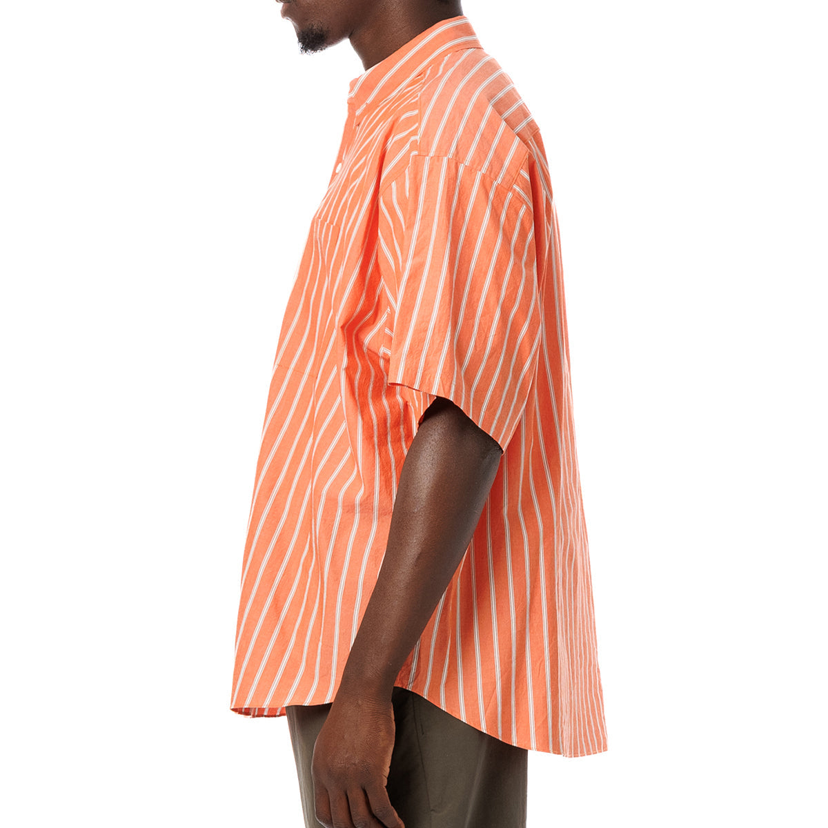 Stripe Oversized Pocket S/S Shirt