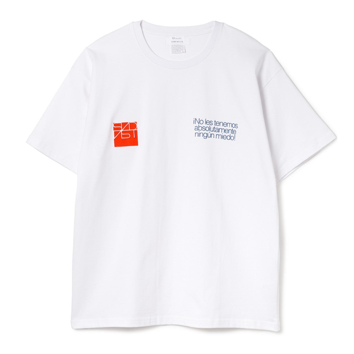 Sandinista Vintage 05 Graphic Tee サンディニスタ ヴィンテージ 05 グラフィック Tシャツ KN-T-012【メンズ 半袖Tシャツ 前面プリント 刺繍 天竺 ミドル丈 25SS】