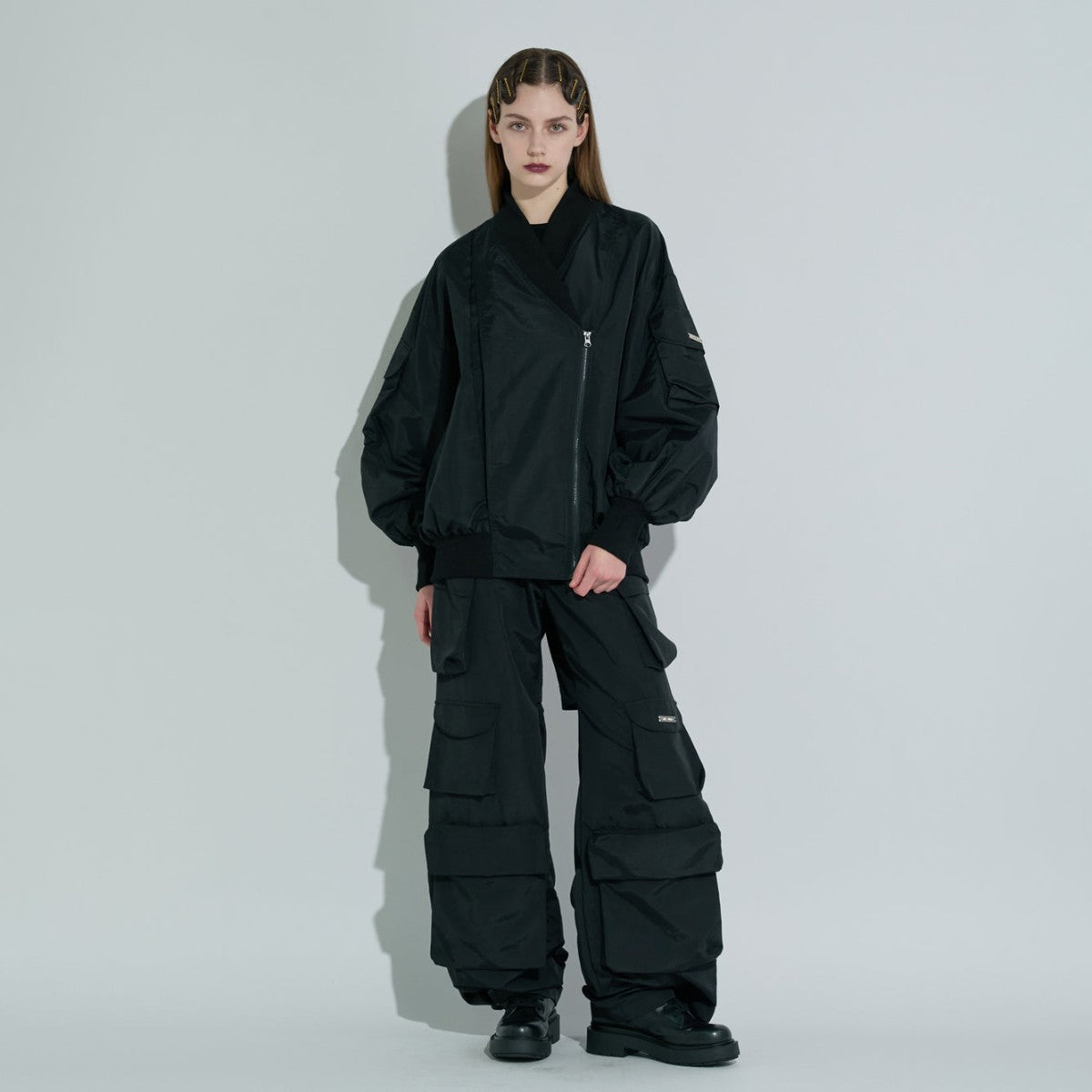 MATTE BAGGY LONG PANTS