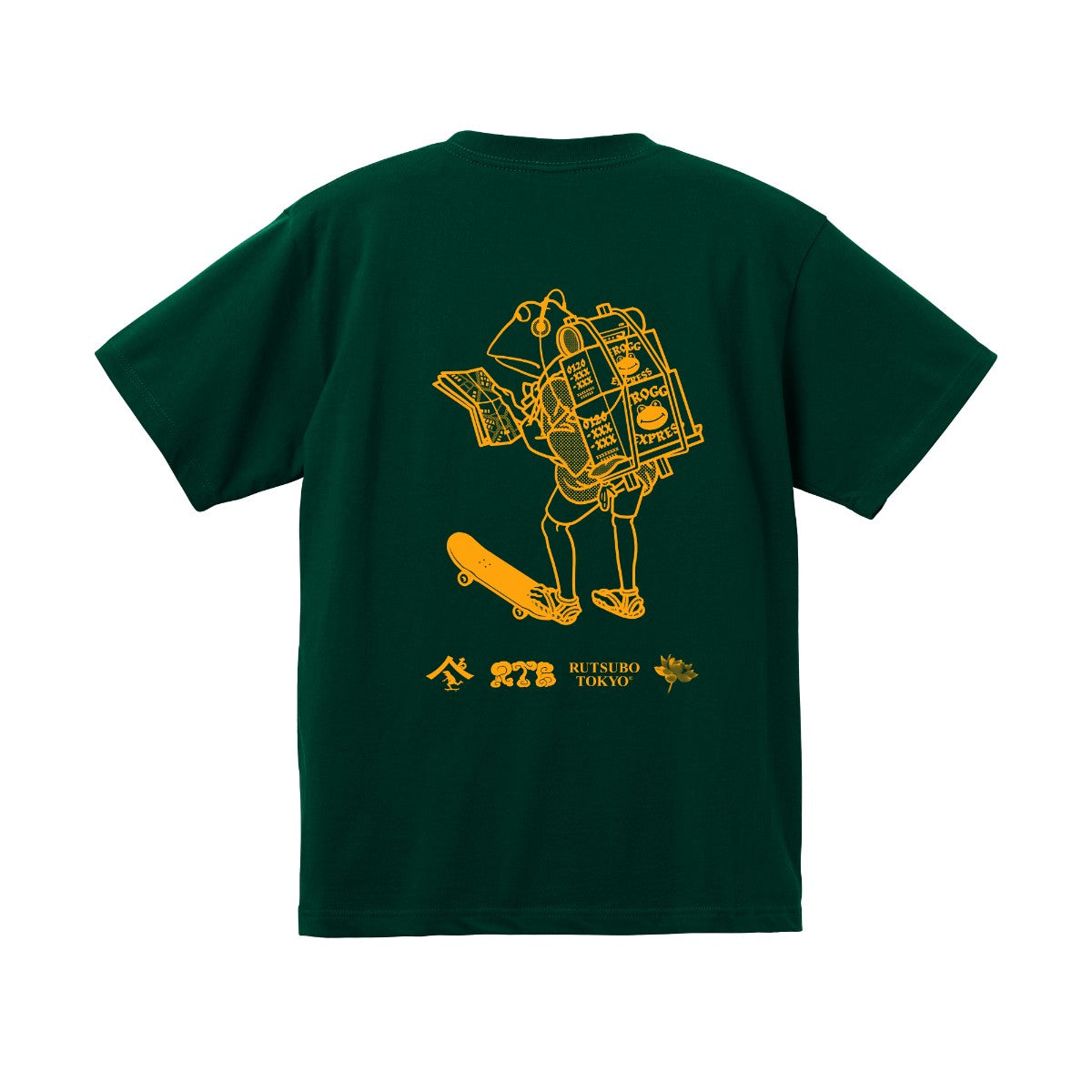 坩堝 FROG EXPRESS S/S T-SHIRTS (RUTSUBO×YU SUDA ) RUTSUBO フロッグ エクスプレス ショートスリーブ Tシャツ R25SU-SUDA-TS3【メンズ 半袖Tシャツ グラフィック コラボ 25SS】