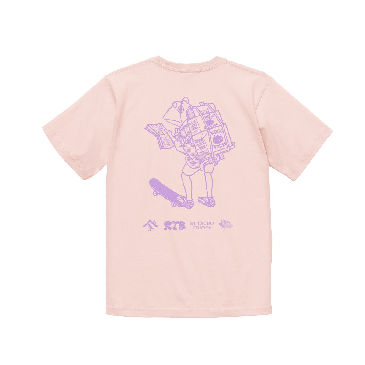 坩堝 FROG EXPRESS S/S T-SHIRTS (RUTSUBO×YU SUDA ) RUTSUBO フロッグ エクスプレス ショートスリーブ Tシャツ R25SU-SUDA-TS3【メンズ 半袖Tシャツ グラフィック コラボ 25SS】