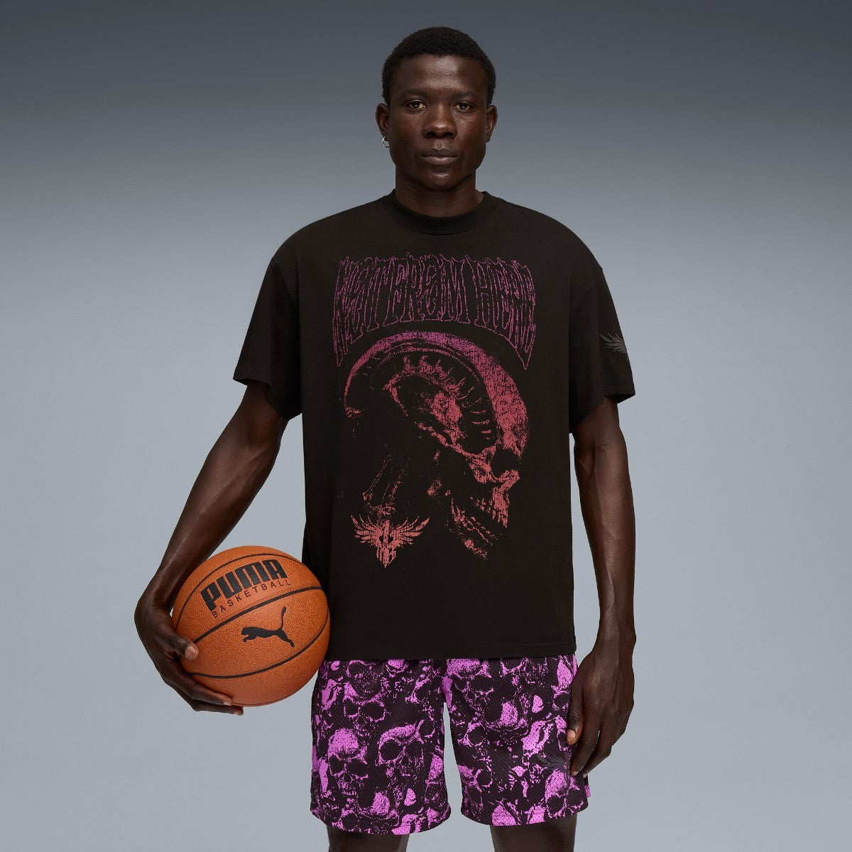 PUMA LAMELO WORLD TOUR-NAMENT TEE I プーマ ラメロ ワールド トーナメント ティー I 632372【メンズ Tシャツ 半袖 コットン オーバーサイズ グラフィック 25FW】