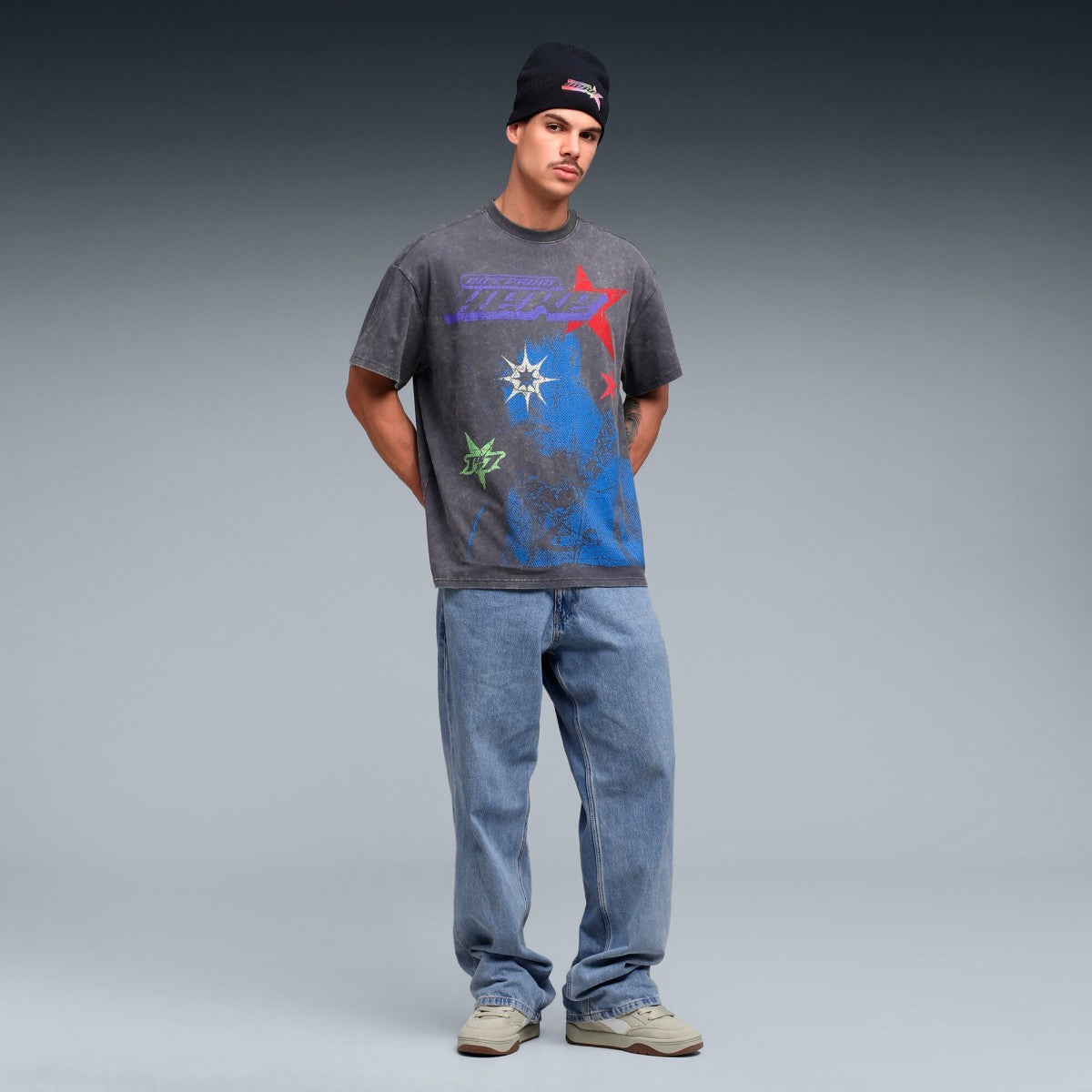 PUMA LAMELO STAR VISION GRAPHIC TEE プーマ ラメロ スター ビジョン グラフィック Tシャツ 632438【メンズ Tシャツ 半袖 オーバーサイズ サステナブル 25FW】