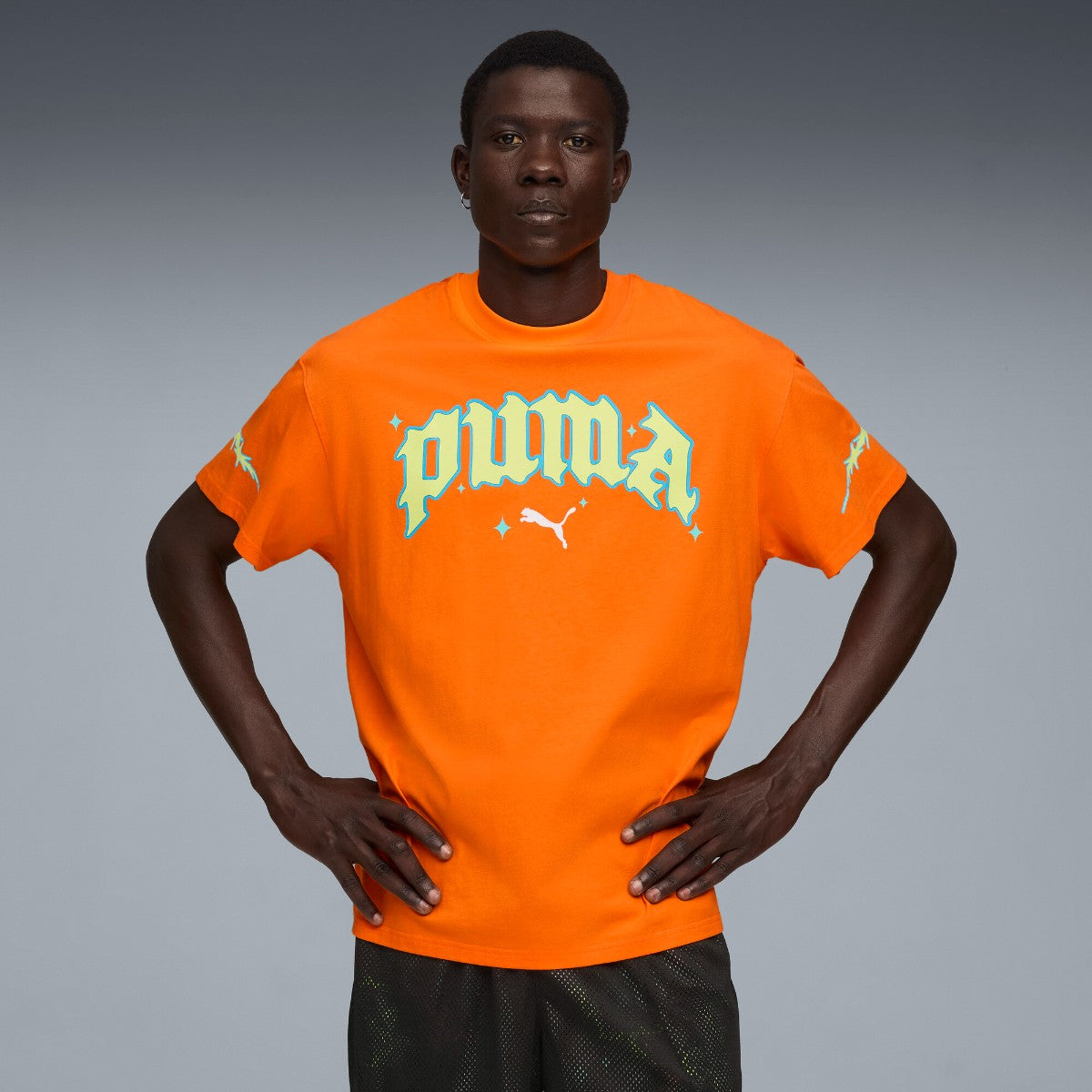 PUMA HOOPS x RICK AND MORTY TEE II プーマ Hoops x リック アンド モーティー 半袖 Tシャツ 2 633098【メンズ Tシャツ 半袖 コラボ 25FW】