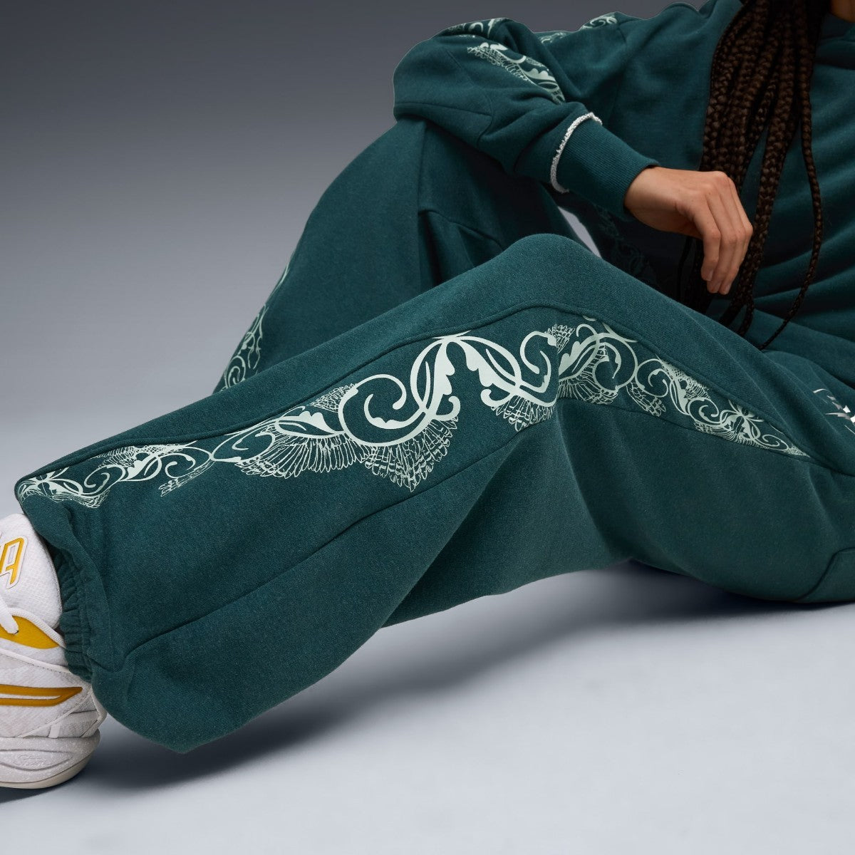 PUMA HOOPS X HARRY POTTER SWEAT PANT プーマ フープス ×ハリーポッター スウェットパンツ 633112-01【レディース スウェットパンツ バスケットボールウェア コラボ 25FW】