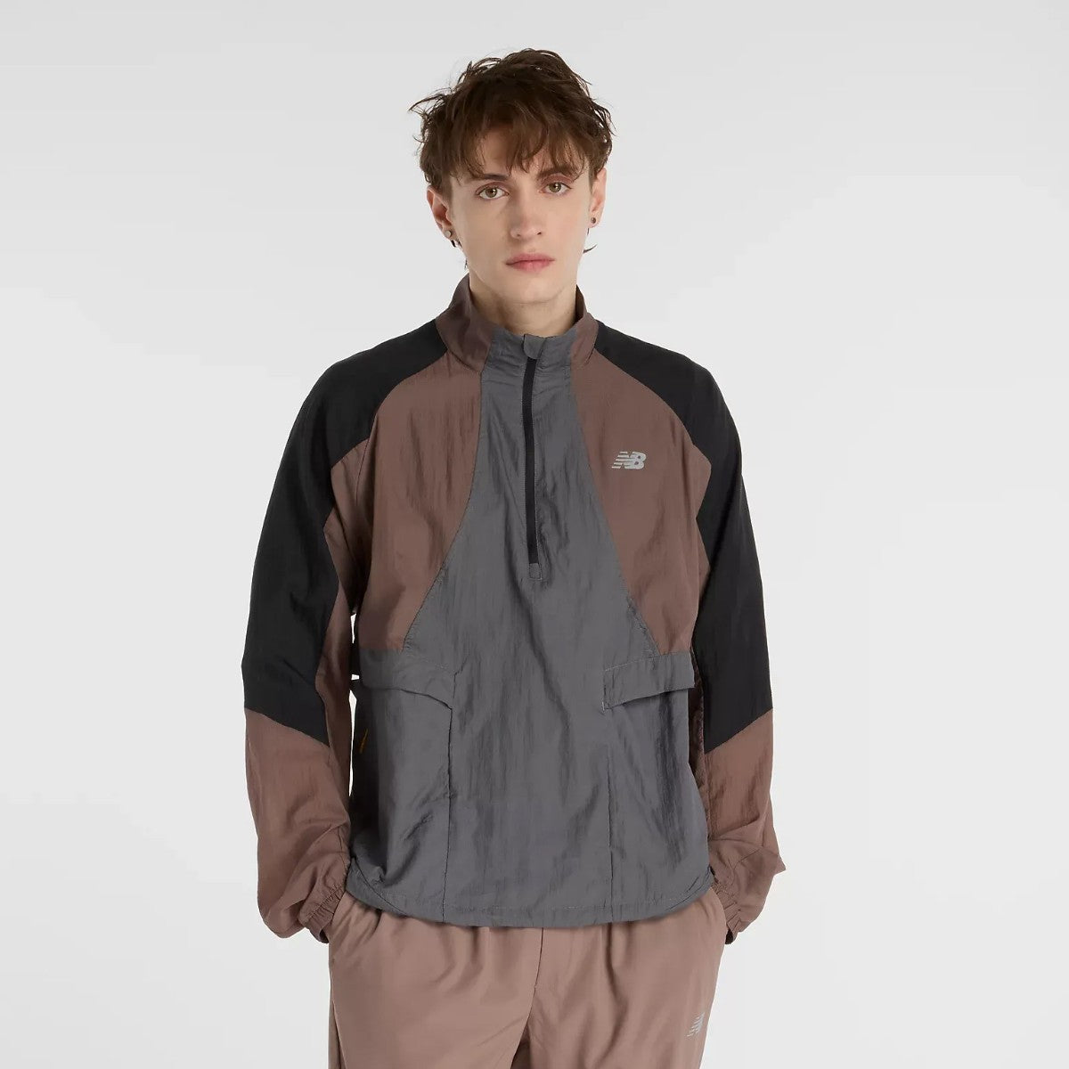 New Balance Better Run Water Resistant Jacket ニューバランス ベター ラン ウォーター レジスタント ジャケット MO53206【メンズ 撥水ジャケット 軽量ナイロン ベンチレーション 機能性ウェア アウトドア対応 25FW】