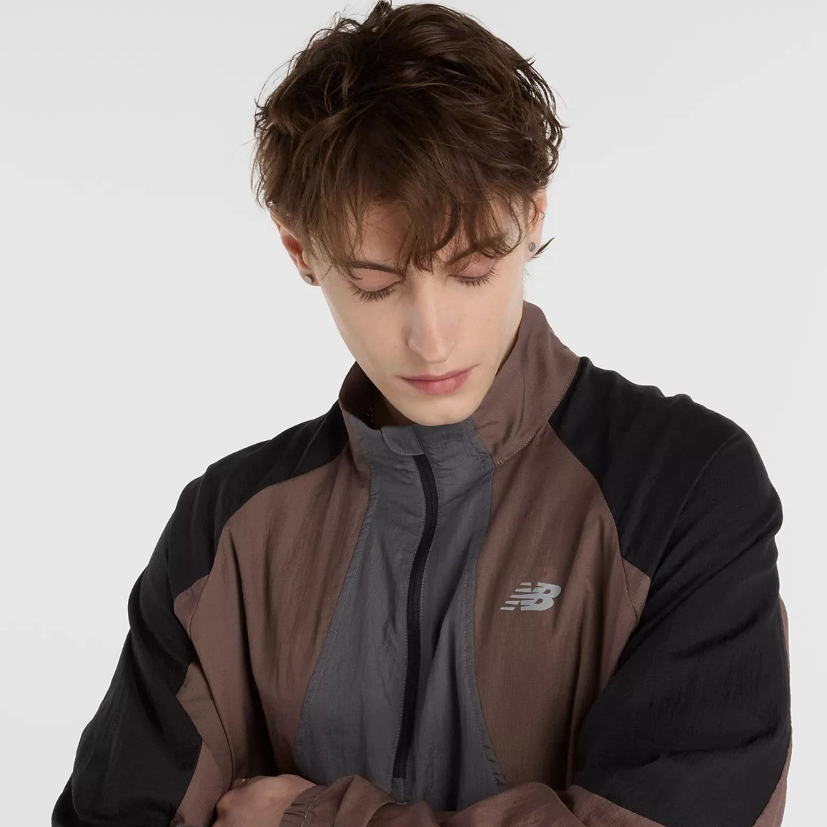 New Balance Better Run Water Resistant Jacket ニューバランス ベター ラン ウォーター レジスタント ジャケット MO53206【メンズ 撥水ジャケット 軽量ナイロン ベンチレーション 機能性ウェア アウトドア対応 25FW】