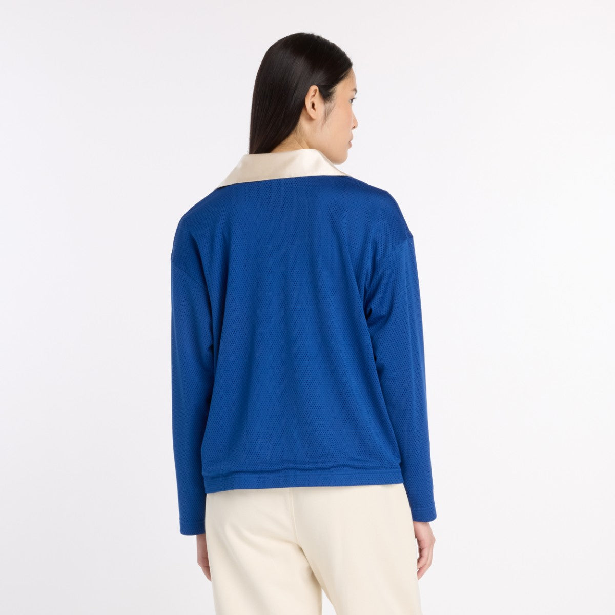 New Balance Mesh Jersey Long Sleeve ニューバランス メッシュ ジャージー ロングスリーブ WT53530【レディース 長袖Tシャツ スポーツウェア メッシュトップス レディース トレーニング 通気性 25FW】