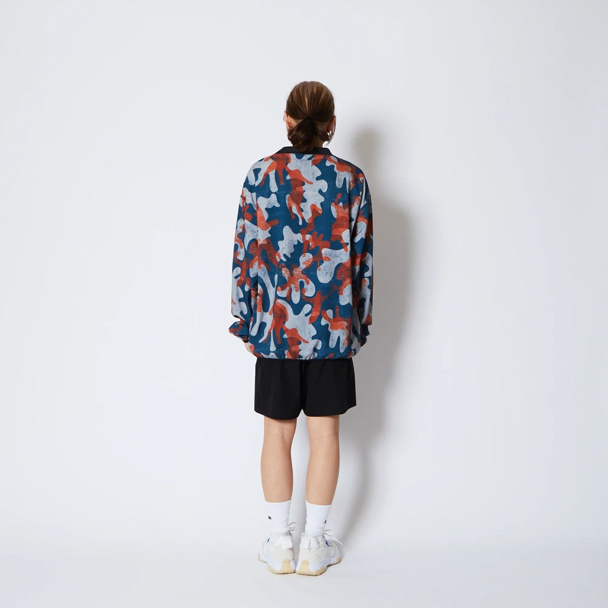 AKTR PLAY CAMO PULLOVER SHTG SHIRTS アクター プレイ カモ プルオーバー シューティング シャツ 225-021010【メンズ 長袖 シャツ カットソー カモフラージュ バスケットボール 吸汗速乾 25FW】