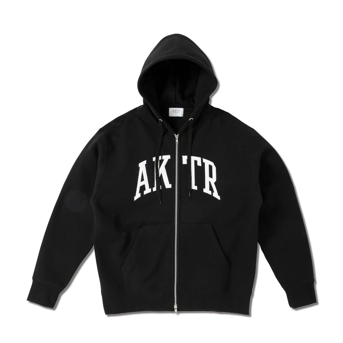 AKTR COLLEGE LOGO SWEAT ZIP HOODIE アクター カレッジ ロゴ スウェット ジップ フーディ 225-024010【メンズ ジップパーカー スウェット カレッジロゴ 裏起毛 25FW】