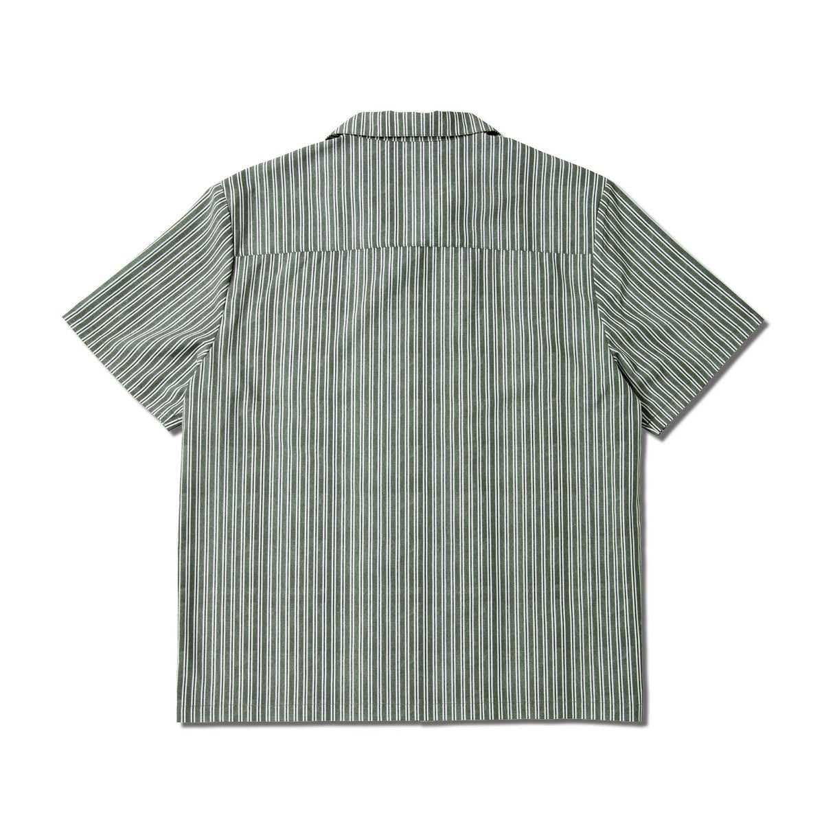 AKTR FREEDOM STRIPE SHIRTS アクター フリーダム ストライプ シャツ 225-031010【メンズ 半袖開襟シャツ ストライプ ロゴ ストレッチ 25FW】