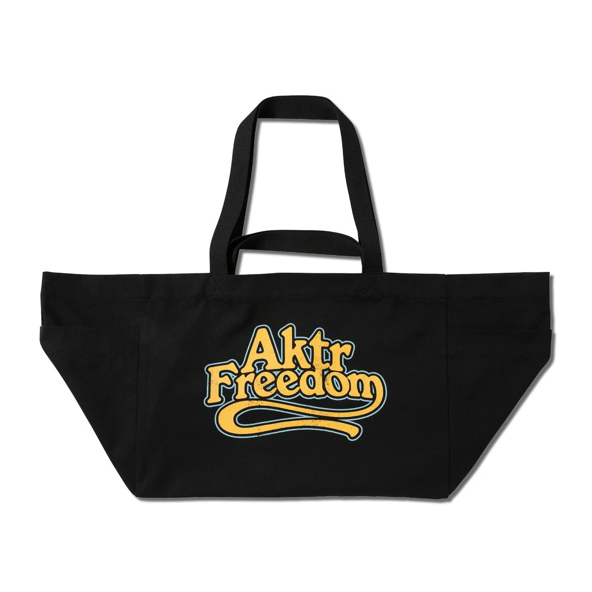 AKTR FREEDOM LOGO BIG TOTE BAG アクター フリーダム ロゴ トートバッグ 225-032022【メンズ トートバッグ ランドリーバッグ ロゴ キャンバス 25FW】