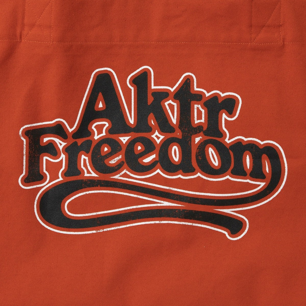 AKTR FREEDOM LOGO BIG TOTE BAG アクター フリーダム ロゴ トートバッグ 225-032022【メンズ トートバッグ ランドリーバッグ ロゴ キャンバス 25FW】