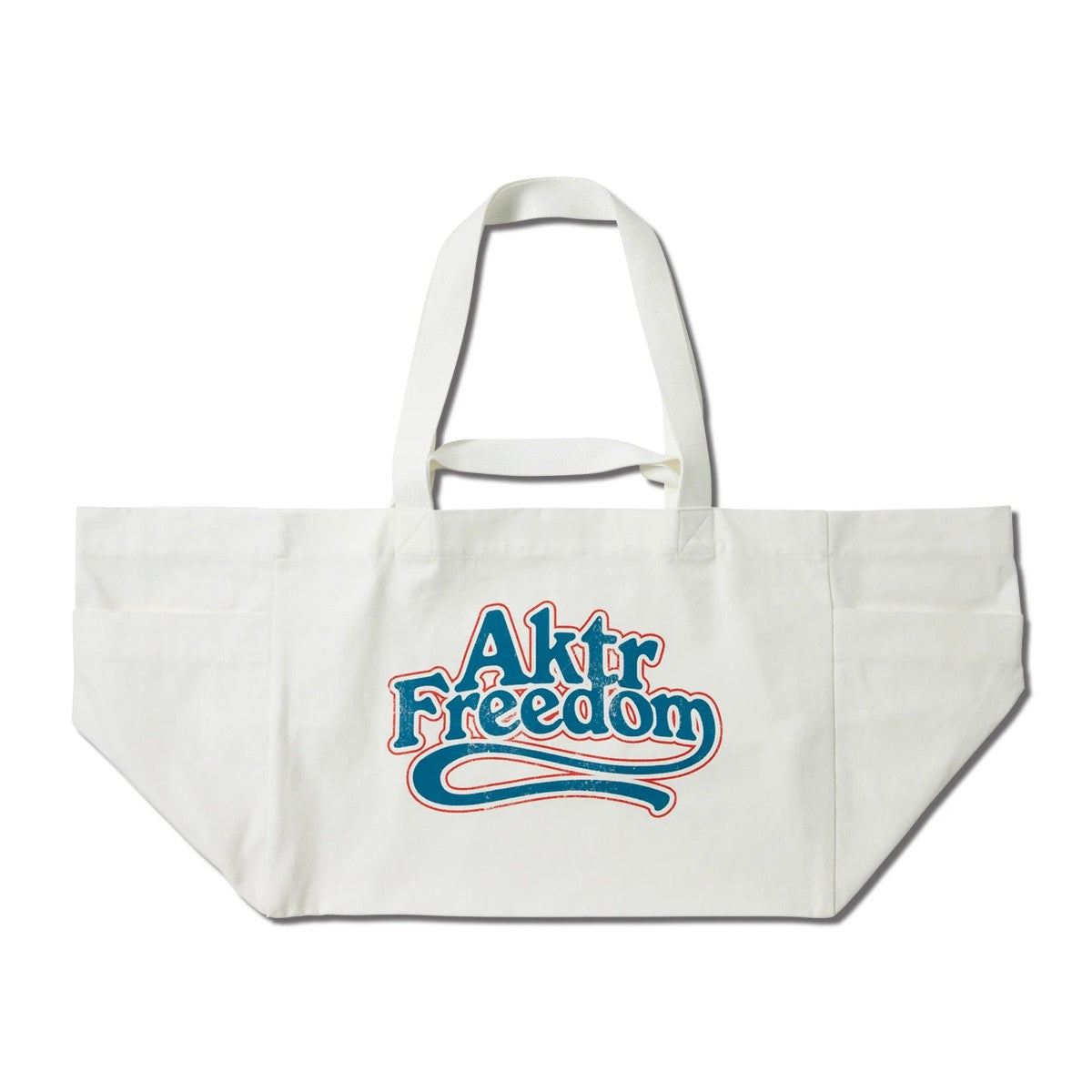 AKTR FREEDOM LOGO BIG TOTE BAG アクター フリーダム ロゴ トートバッグ 225-032022【メンズ トートバッグ ランドリーバッグ ロゴ キャンバス 25FW】
