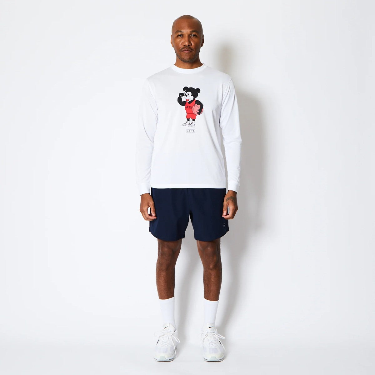 AKTR BASIC NICK L/S SPORTS TEE アクター ベーシック ニック ロングスリーブ スポーツ Tシャツ 525-002005【メンズ Tシャツ 長袖 スポーツ グラフィック トレーニング 25FW】