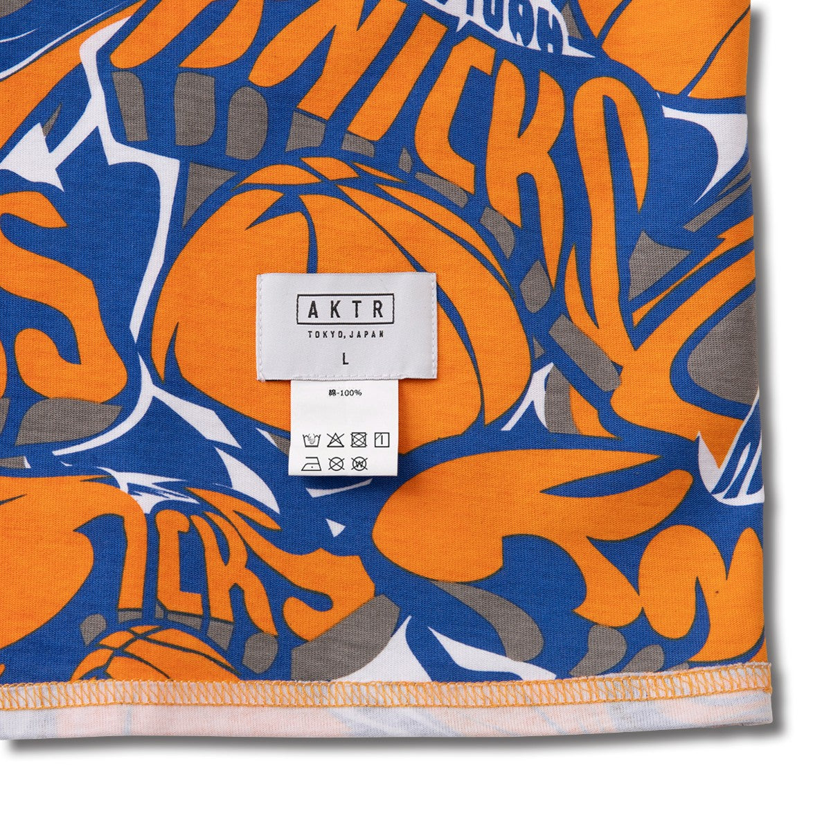 AKTR NBAxAKTR OVERSIZE 4WAY SLEEVELESS TEE NYK アクター NBAxAKTR オーバーサイズ 4WAY スリーブレスTシャツ NYK 225-047005【メンズ ノースリーブ リバーシブル チームロゴ プリント 25SS】