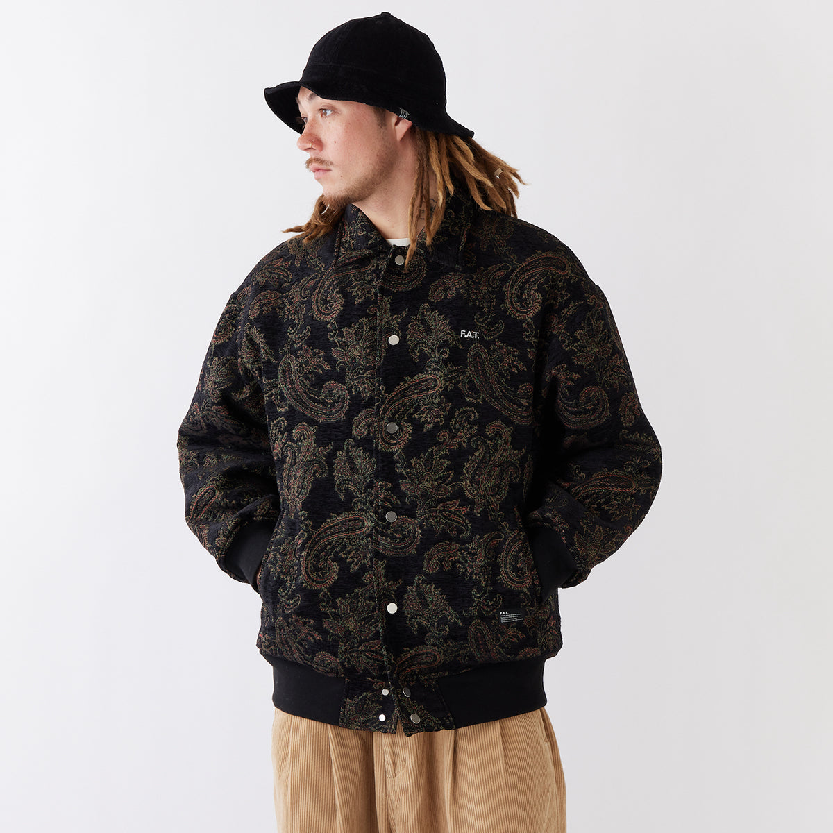 FAT GOOPERS エフエイティー グーパーズ F32520-JK10【メンズ アウター ゴブラン ブルゾン スタジャン ジャケット クラシック 25FW】