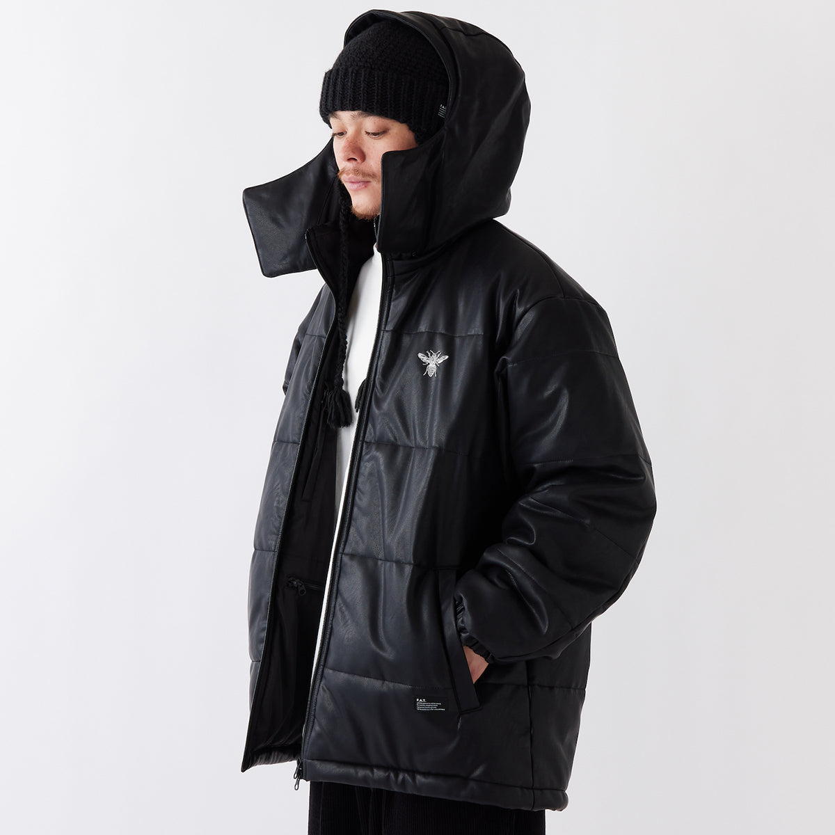 FAT BEEBUBBLE エフエイティー ビーバブル F32520-JK15【メンズ 中綿ジャケット シンサレート 合皮 防寒 アウター 25FW】