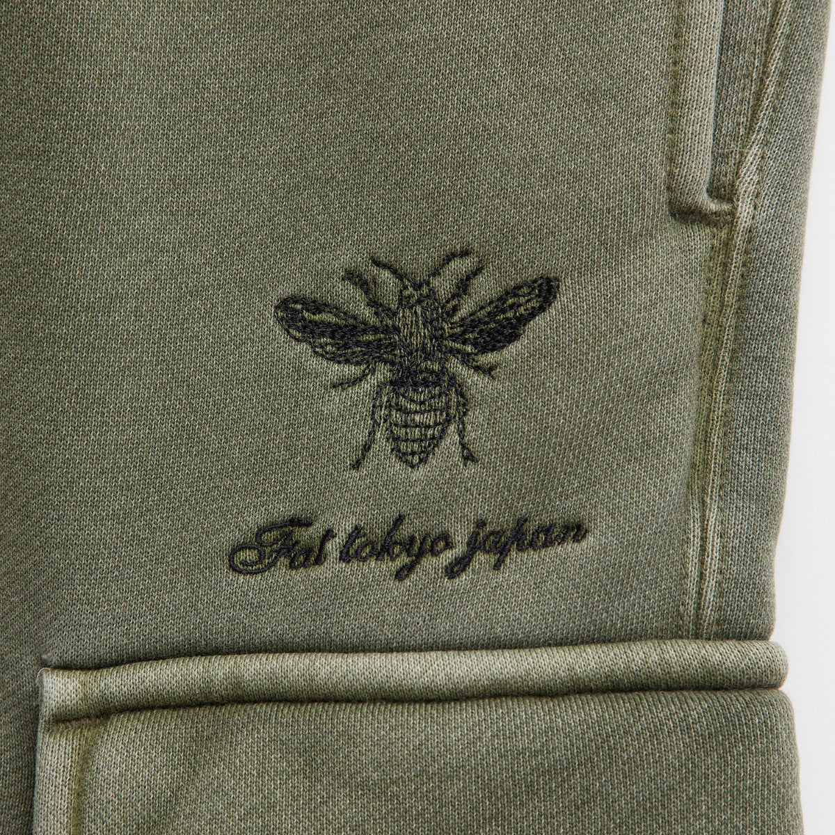 FAT FADEMENT.CARGO エフエイティー フェイドメント.カーゴ F32520-PN17【メンズ カーゴパンツ スウェット 刺繍 裏毛 セットアップ可 25FW】