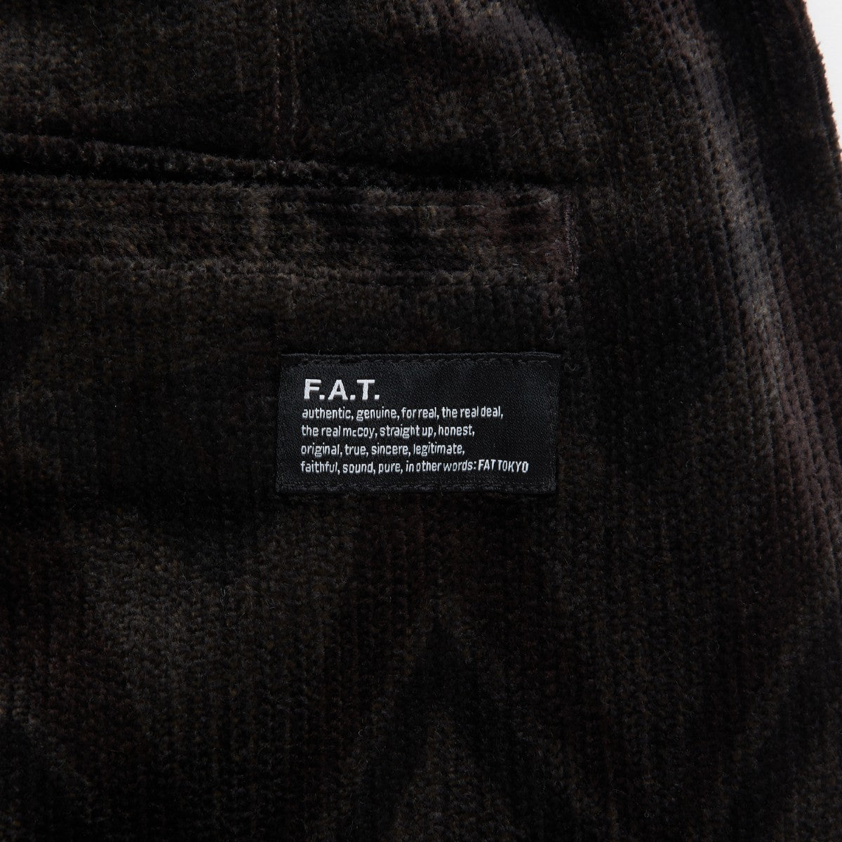 FAT MEGANATIVE エフエイティー メガネイティブ F32520-PN23【メンズ ワイドパンツ コーデュロイ ネイティブ柄 イージーパンツ 秋冬 25FW】