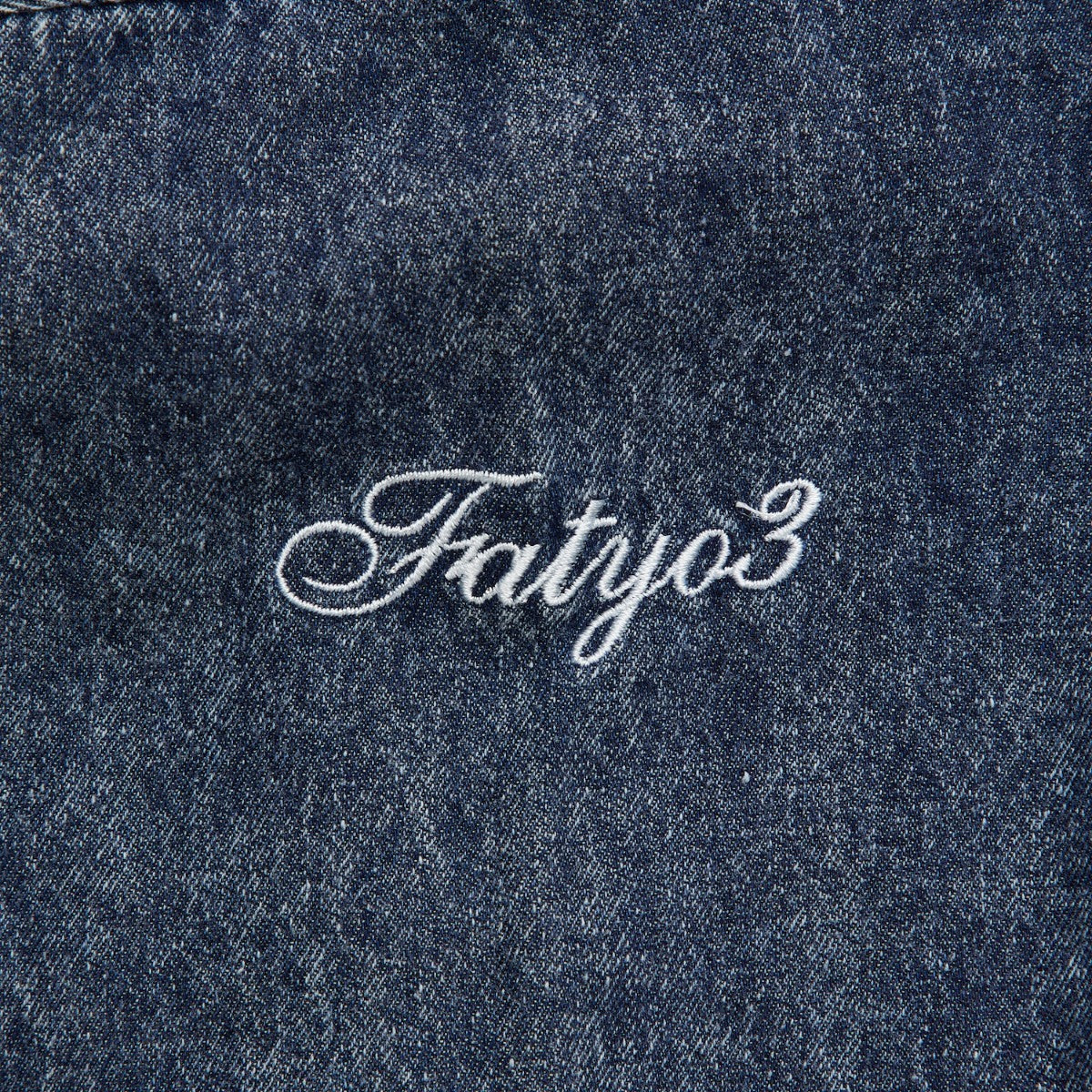 FAT DENIFORM エフエイティー デニフォーム F32520-SH08【メンズ ワークシャツ デニムシャツ ビッグシルエット ケミカルウォッシュ 刺繍ロゴ 25FW】