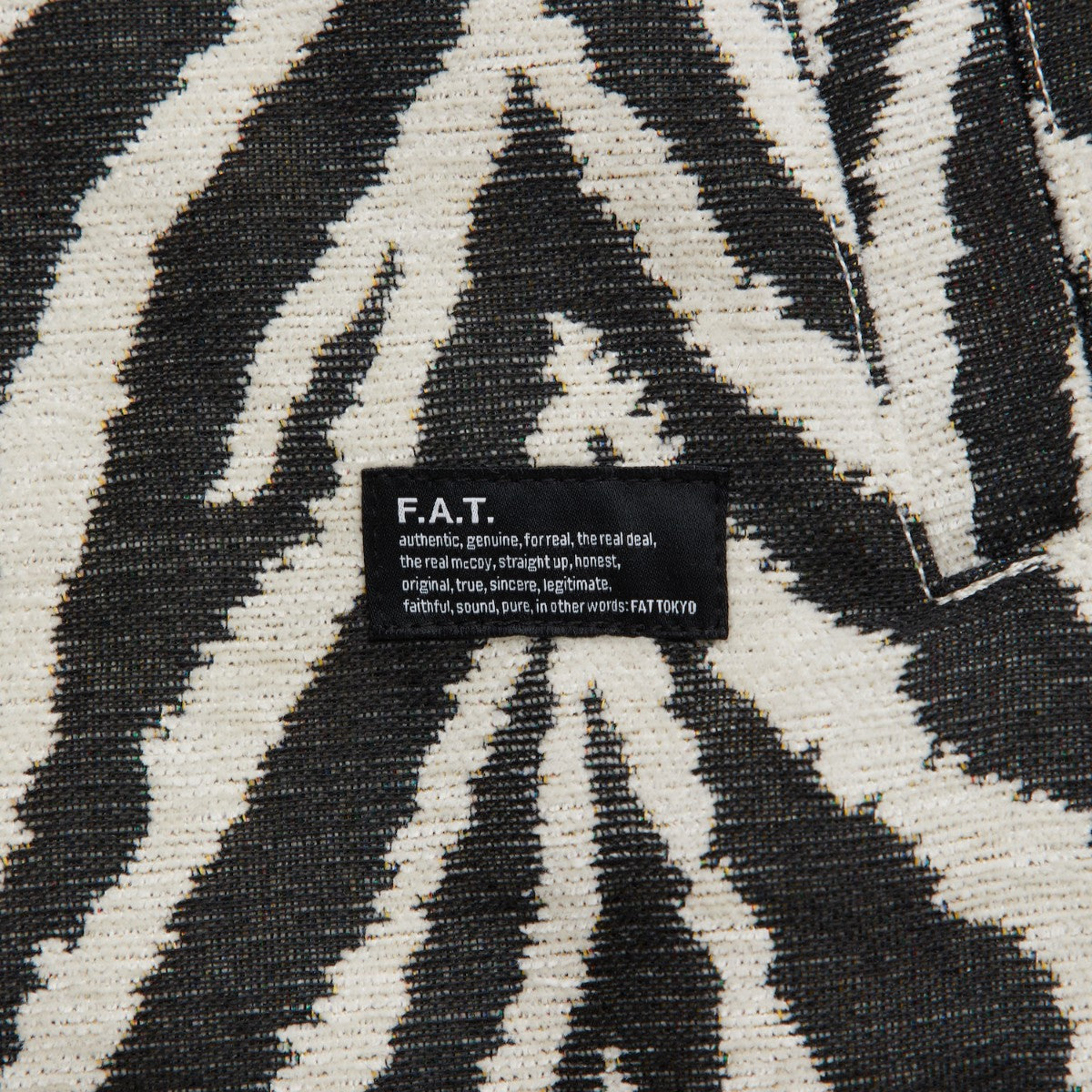 FAT GOBEZZLER エフエイティー ゴベズラー F32520-SH18【メンズ ゴブランジャガード ブルゾン アニマル柄 リラックスシルエット 秋冬 25FW】