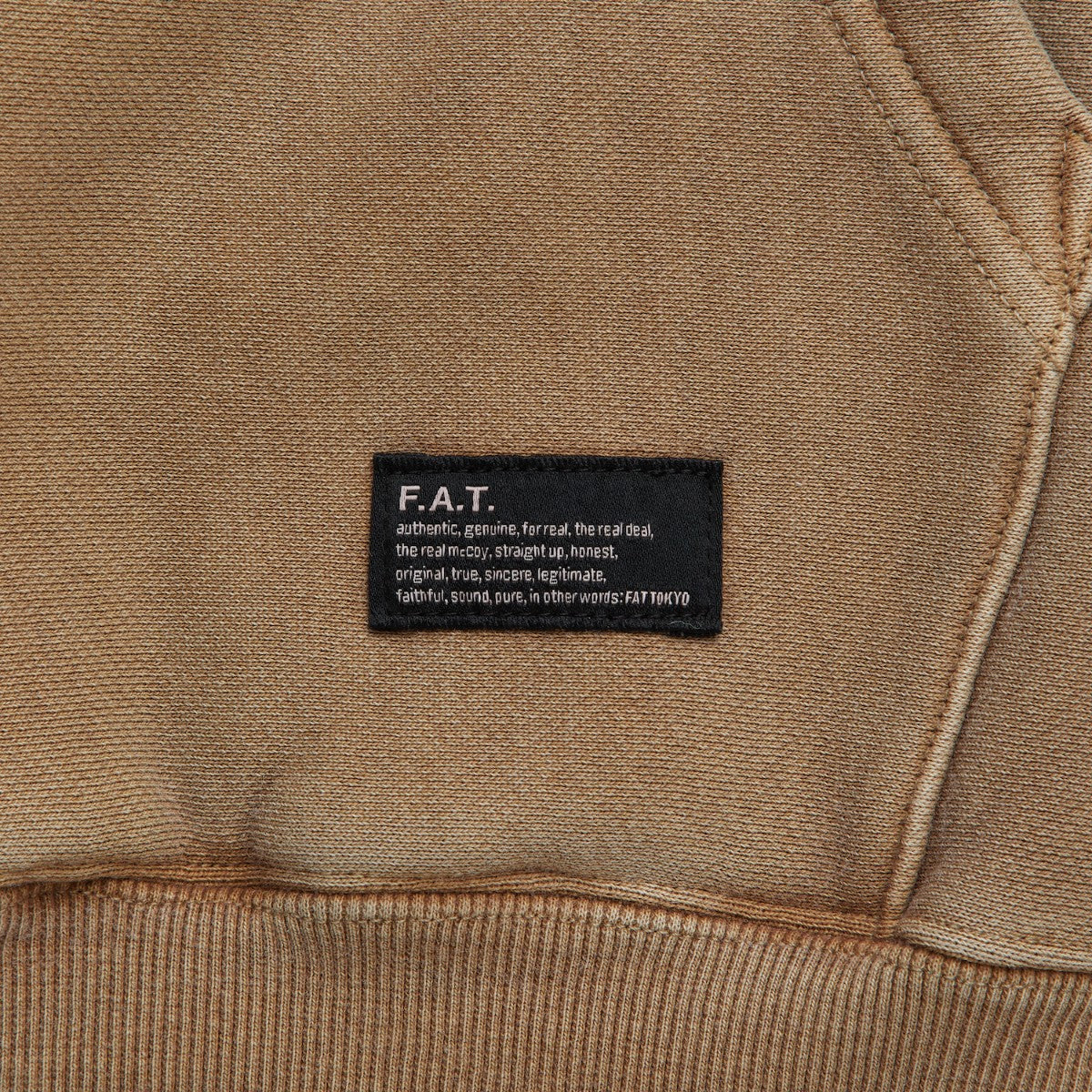 FAT FADEMENT.ZIP エフエイティー フェイドメント.ジップ F32520-SW07【メンズ トップス スウェット ハーフジップ 刺繍 裏毛 セットアップ可 25FW】