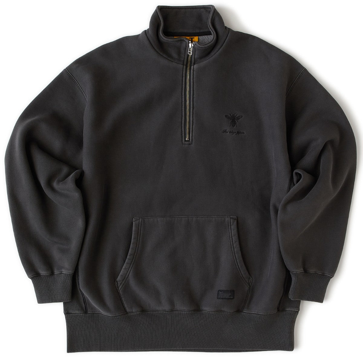 FAT FADEMENT.ZIP エフエイティー フェイドメント.ジップ F32520-SW07【メンズ トップス スウェット ハーフジップ 刺繍 裏毛 セットアップ可 25FW】