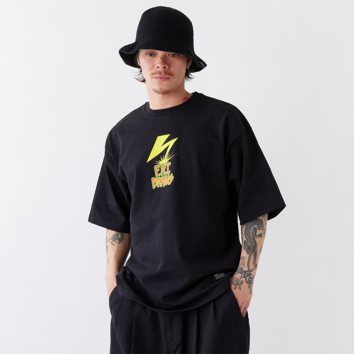 FAT FATBRAIN エフエイティー ファットブレイン F32520-TS06【メンズ 半袖Tシャツ カットソー グラフィック バックプリント ヘビーウェイト 25FW】