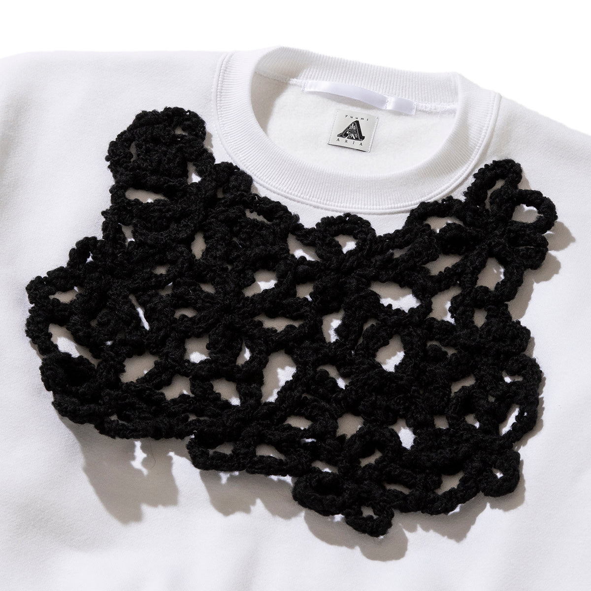 YuumiARIA EMBROIDERY SWEAT ユウミアリア エンブロイダリースウェット 252-AC008【レディース スウェット 長袖 刺繍 25FW】