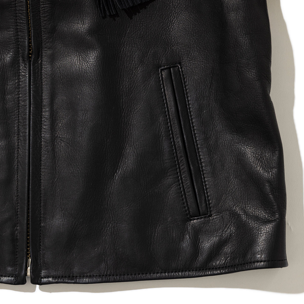 PoI Sailor color leather JKT bm ポィ セーラーカラー レザー ジャケット bm 252-FA02-BLK【レディース 牛革 セーラーカラー 25FW】