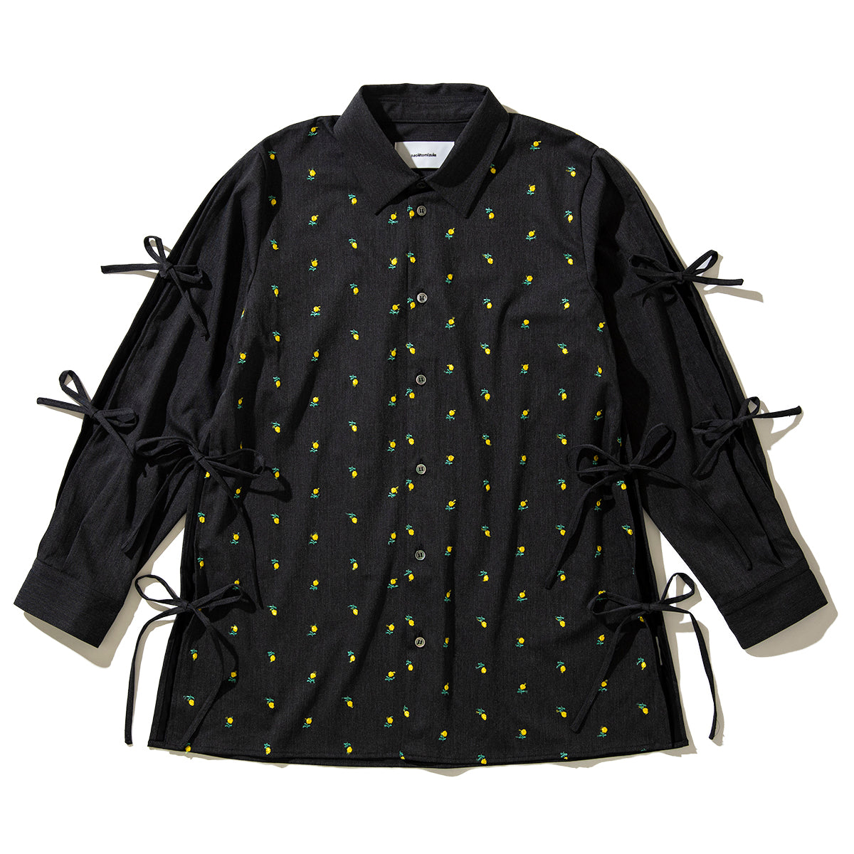 naokitomizuka Flower embroidery ribbon blouse ナオキトミヅカ フラワー エンブロイダリー リボン ブラウス GRNTB015【レディース WOMENブランド 楽天NG 25FW】