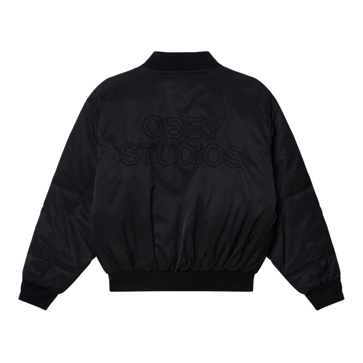 OBEY STUDIOS MA-1 BOMBER オベイ スタジオ MA-1 ボンバー 121800594【メンズ アウター フライトジャケット ミリタリー ナイロン 中綿 25FW】