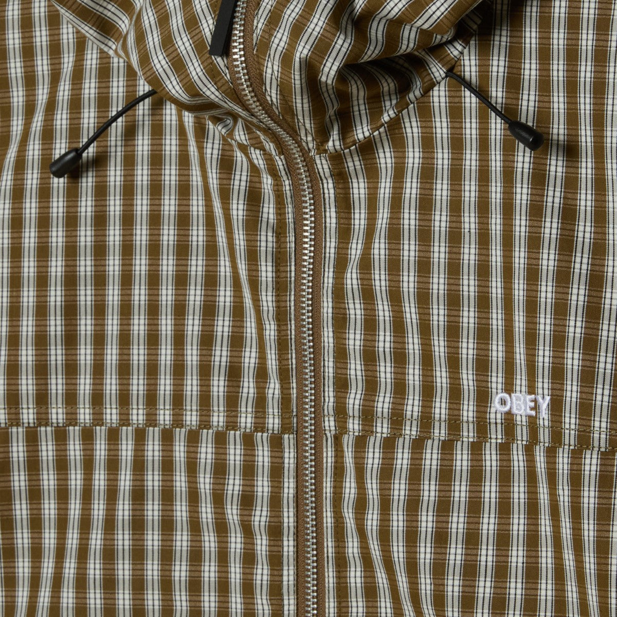 OBEY VISTA JACKET オベイ ビスタ ジャケット 121800595【メンズ アウター ジャケット フード ジップアップ ロゴ 25FW】