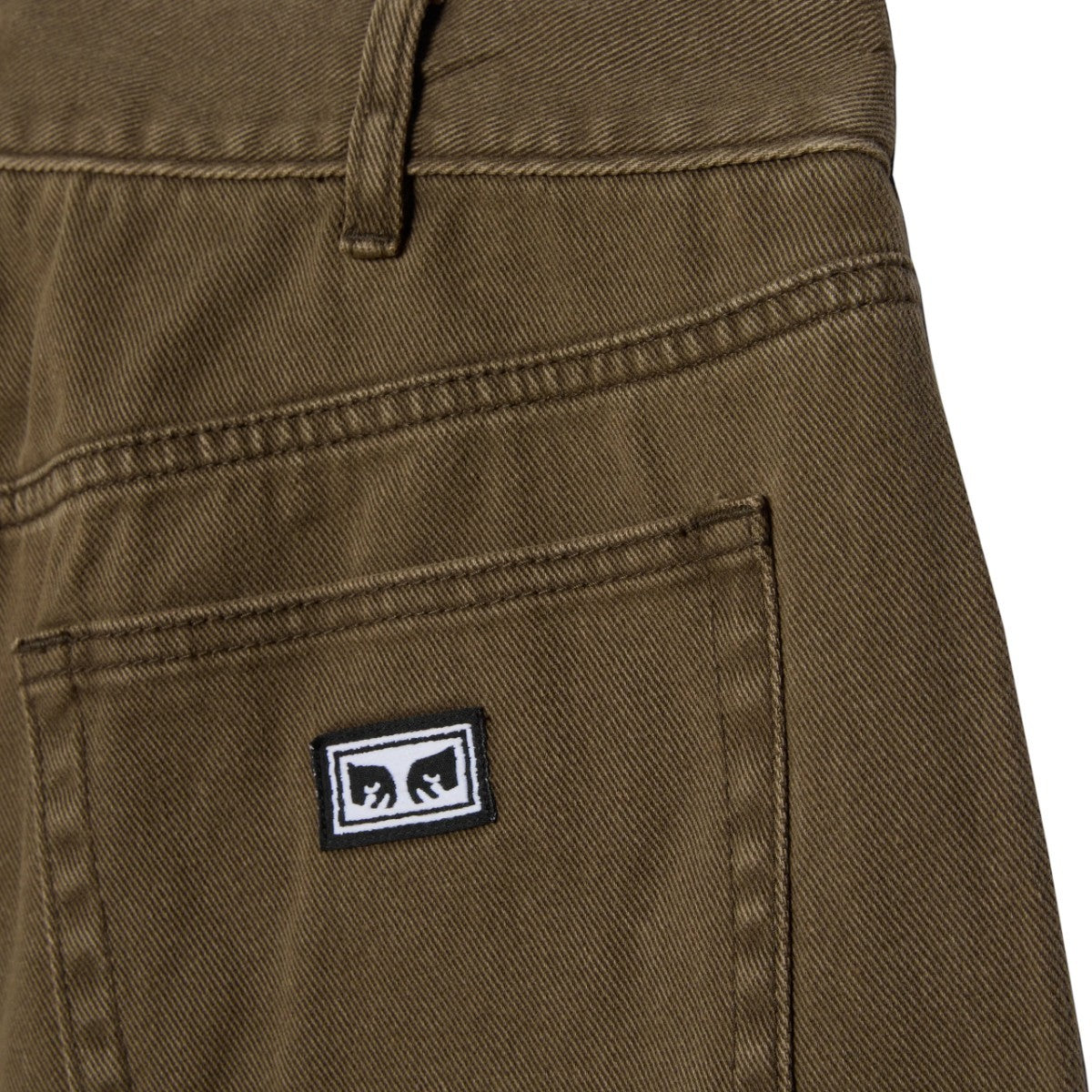 OBEY BIGWIG BAGGY DENIM オベイ ビッグウィッグ バギー デニム 142010087【メンズ デニム ジーンズ バギーパンツ ワイドシルエット ロゴ刺繍 25FW】