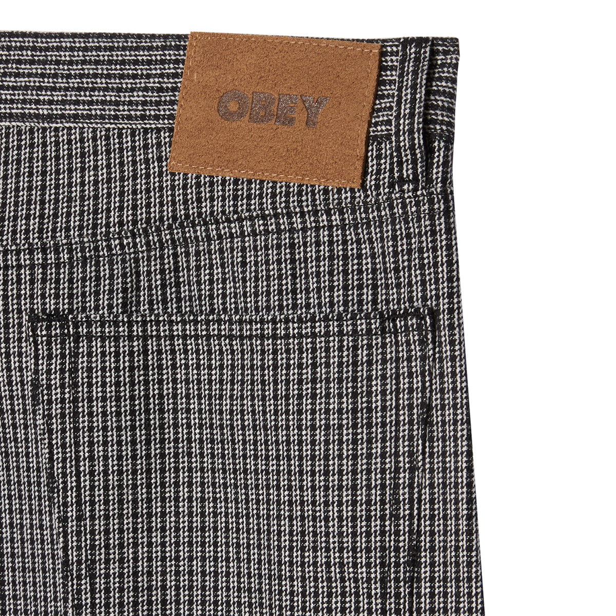 OBEY CLASSIC BAGGY PLAID DENIM オベイ クラシックバギープレイドデニム 142010114【メンズ ボトムス パンツ デニム バギー テーパード 25FW】