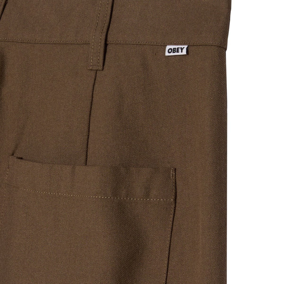 OBEY OLIVER PLEATED PANT オベイ オリバー プリーテッド パンツ 142020243【メンズ ボトムス パンツ ジッパーフライ ストレートレッグ 25FW】