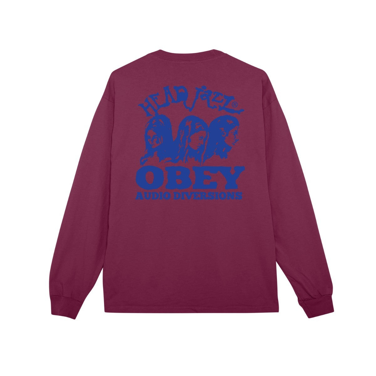 OBEY HEAD JAZZ 2 オベイ ヘッド ジャズ 2 168004222【メンズ 長袖Tシャツ ロゴ バックプリント 25FW】