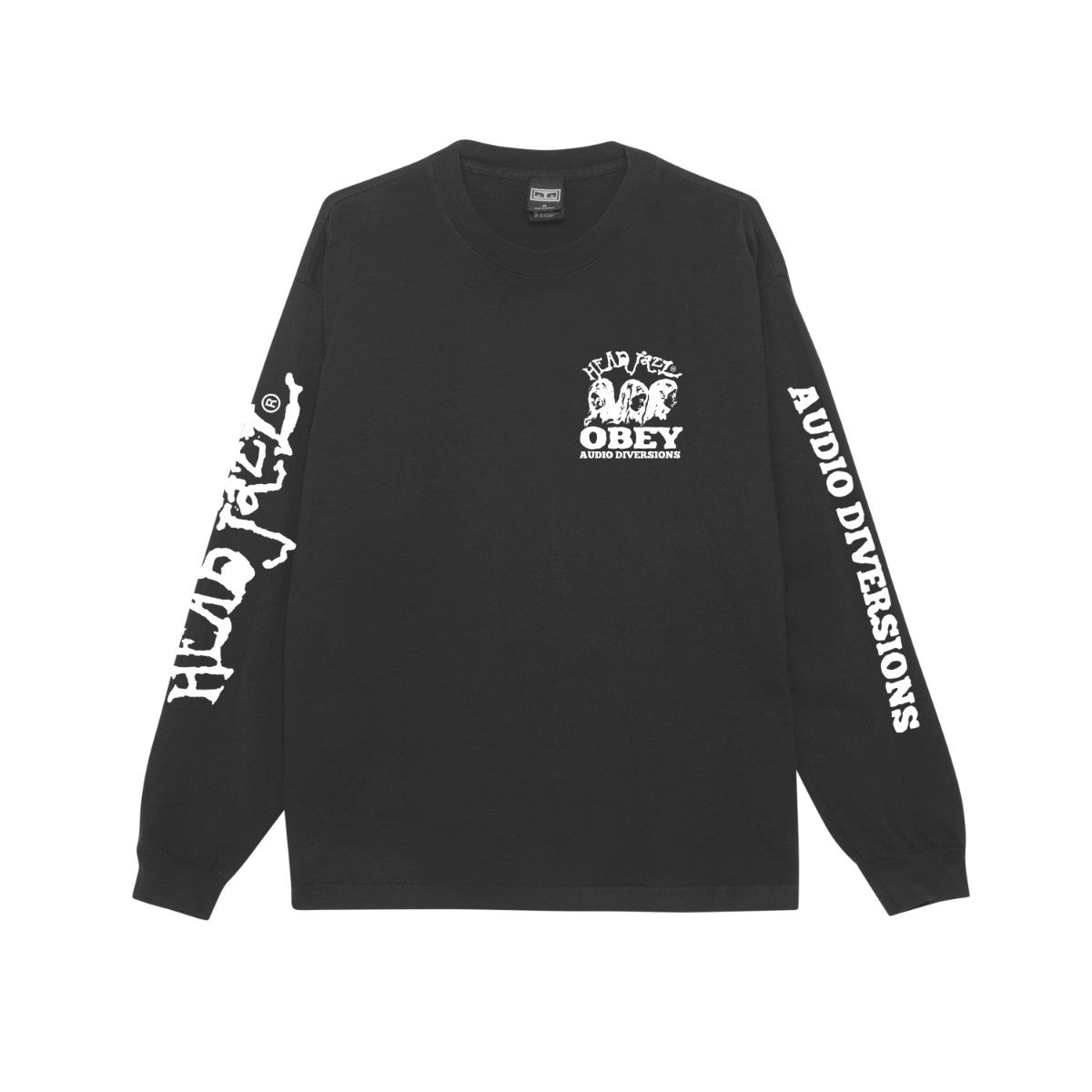 OBEY HEAD JAZZ 2 オベイ ヘッド ジャズ 2 168004222【メンズ 長袖Tシャツ ロゴ バックプリント 25FW】