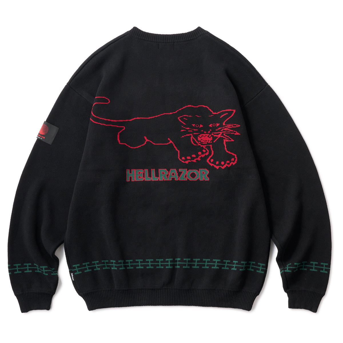 Hellrazor ALL TO MY PEOPLE CREW KNIT ヘルレイザー オールトゥマイピープル クルーニット 01125AW0201【メンズ トップス クルーネック ニット 25FW】