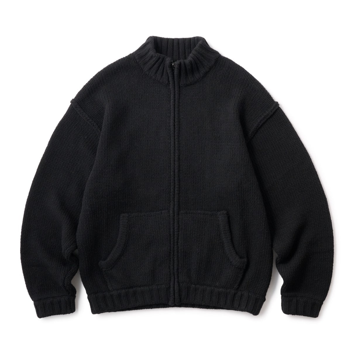 Hellrazor LOGO FULL ZIP KNIT ヘルレイザー ロゴ フルジップ ニット 01125AW0202【メンズ トップス ニット 長袖 ジップ 25FW】