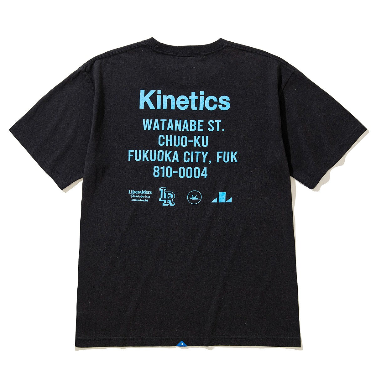 Liberaiders OG LOGO TEE for Kinetics FUKUOKA リベレイダース OG ロゴ ティー for キネティクス福岡 786012516【メンズ 半袖Tシャツ ブランドロゴ コラボ 別注 25FW】