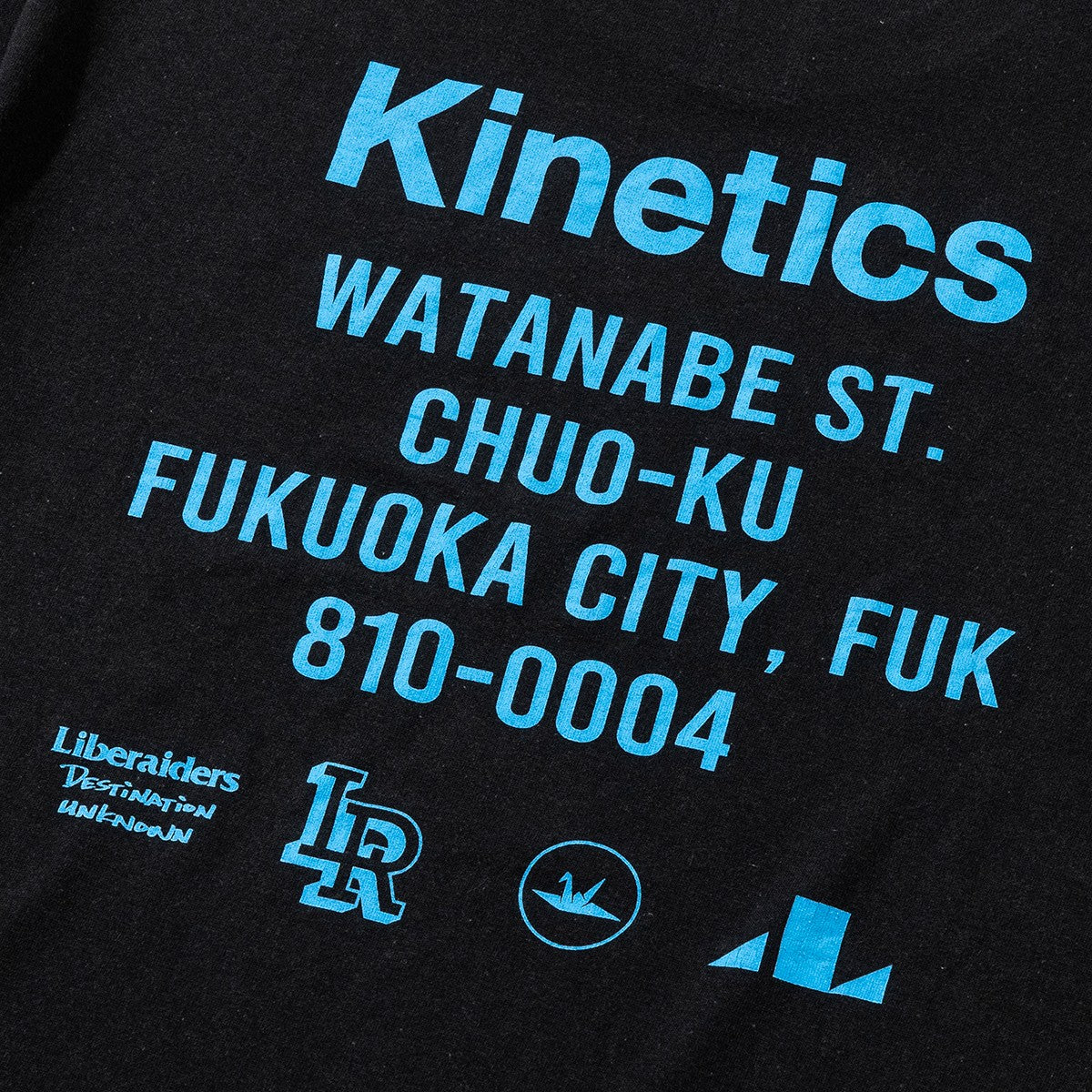 Liberaiders OG LOGO TEE for Kinetics FUKUOKA リベレイダース OG ロゴ ティー for キネティクス福岡 786012516【メンズ 半袖Tシャツ ブランドロゴ コラボ 別注 25FW】