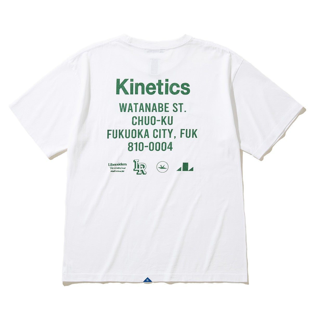 Liberaiders OG LOGO TEE for Kinetics FUKUOKA リベレイダース OG ロゴ ティー for キネティクス福岡 786012516【メンズ 半袖Tシャツ ブランドロゴ コラボ 別注 25FW】