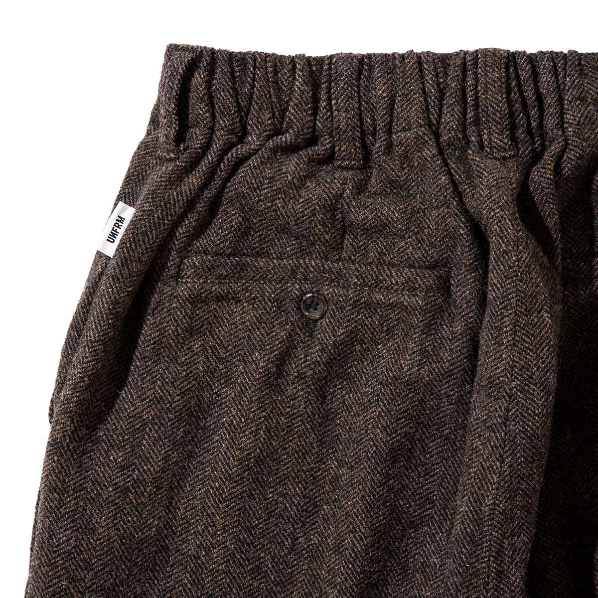 UNFRM OUTDOOR STANDARD BRITISH VINTAGE TWEED WIDE PANTS ユニフォームアウトドアスタンダード ブリティッシュ ヴィンテージ ツイード ワイド パンツ AW-4559【メンズ ワイドパンツ ツイード リラックスフィット クラシックスタイル 25FW】