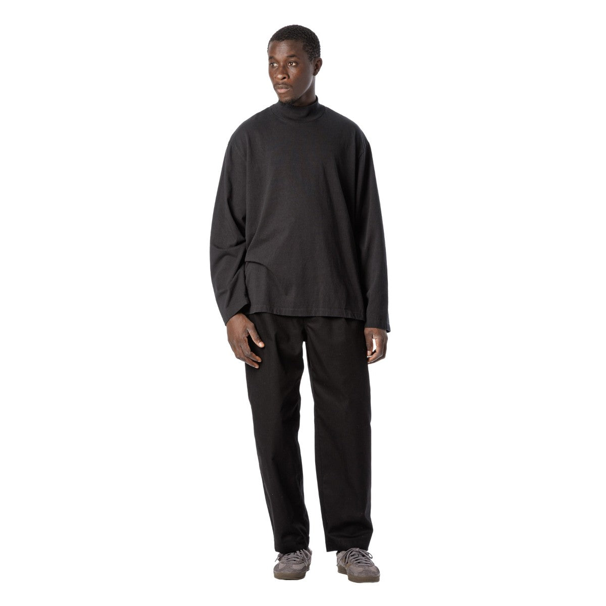 Sandinista American Cotton Turtleneck L-S Tee サンディニスタ アメリカンコットン タートルネック ロングスリーブ Tシャツ 60425WA02-TP【メンズ 長袖Tシャツ カットソー アメリカコットン タートルネック トップス 25FW】