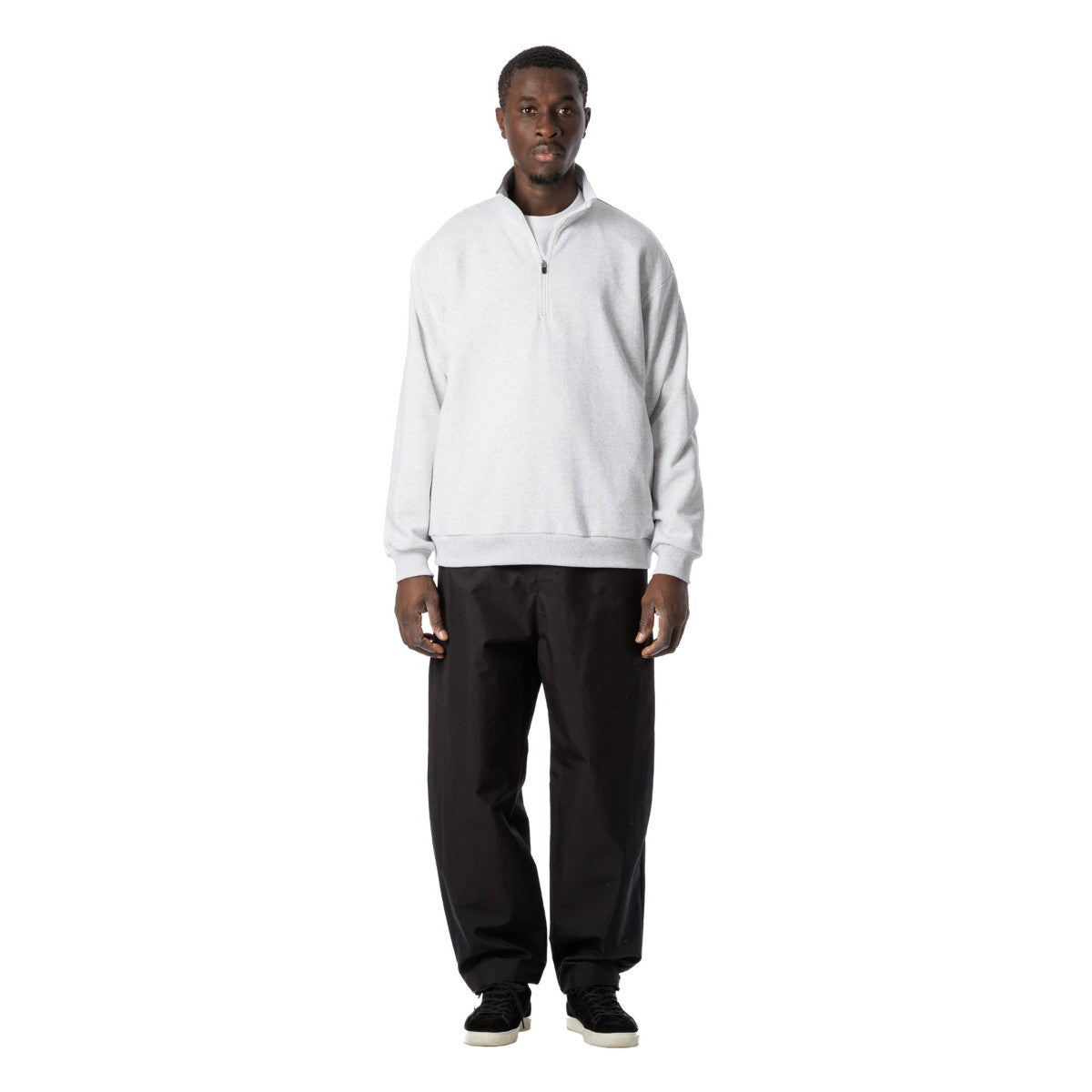 Sandinista American Cotton Half Zip Pullover サンディニスタ アメリカンコットン ハーフジップ プルオーバー 60425WA08-TP【メンズ ハーフジップ プルオーバー アメリカコットン 裏毛 スウェット ドライタッチ 25FW】