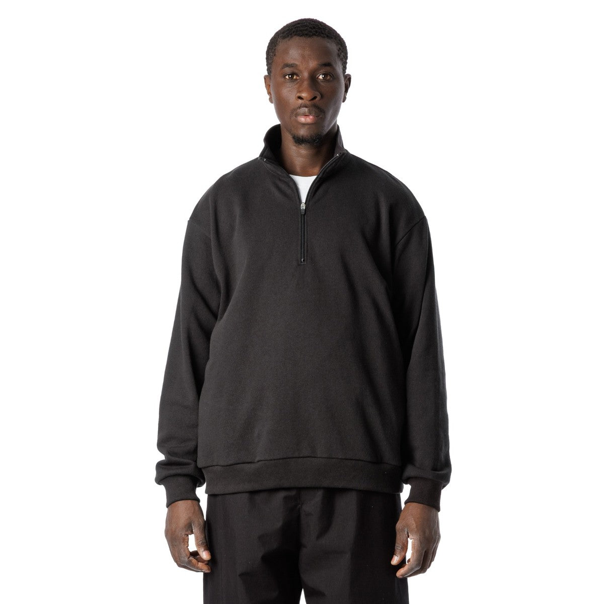 Sandinista American Cotton Half Zip Pullover サンディニスタ アメリカンコットン ハーフジップ プルオーバー 60425WA08-TP【メンズ ハーフジップ プルオーバー アメリカコットン 裏毛 スウェット ドライタッチ 25FW】